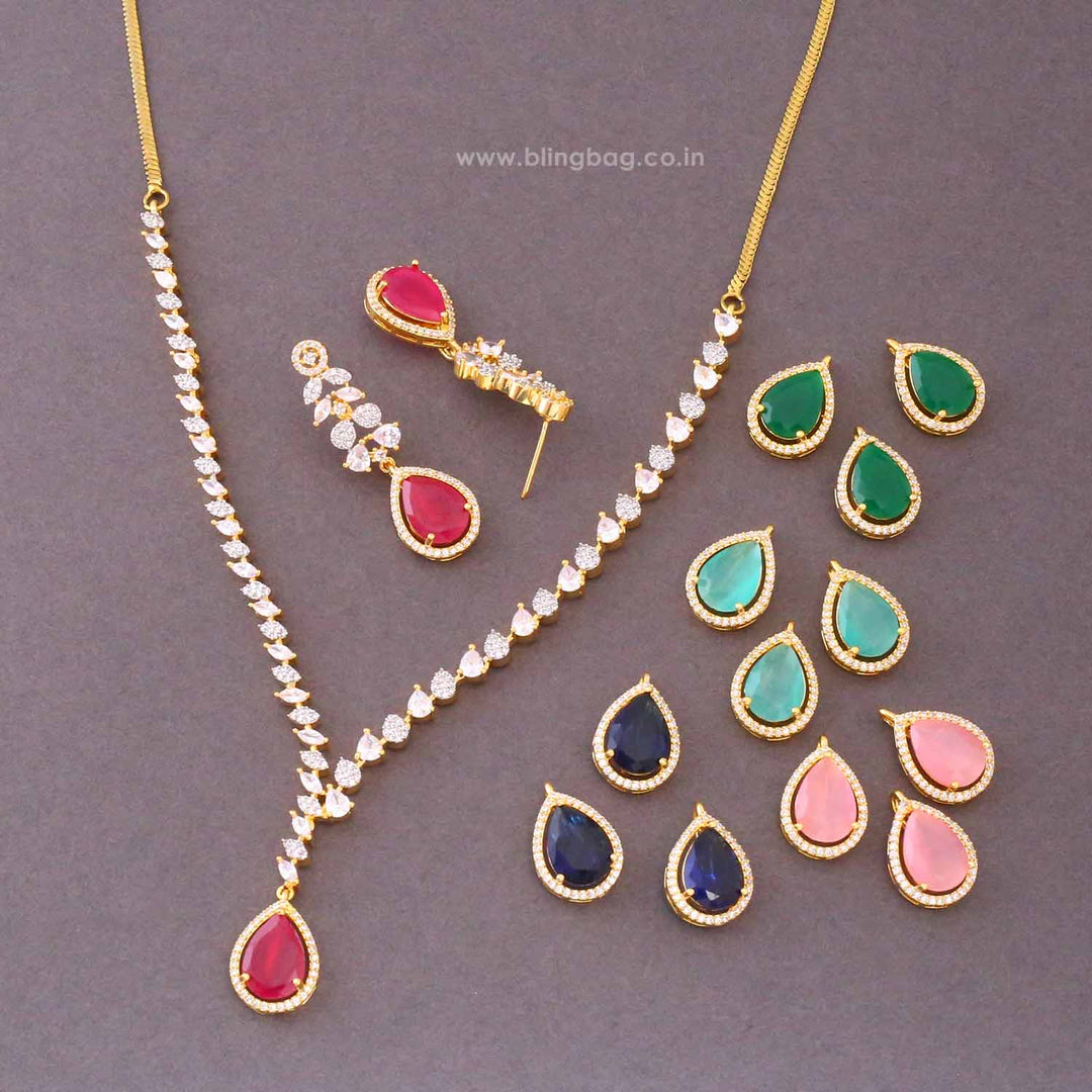 Multicolor Celeste Victorian Jewellery Set - New Arrival