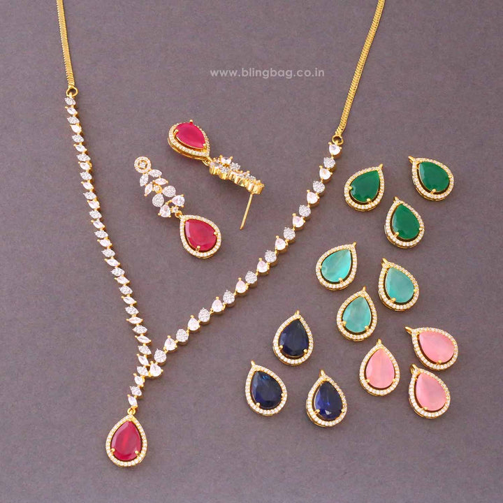 Multicolor Celeste Victorian Jewellery Set - New Arrival