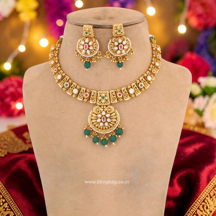 Multicolor Charvi Heritage Jewellery Set