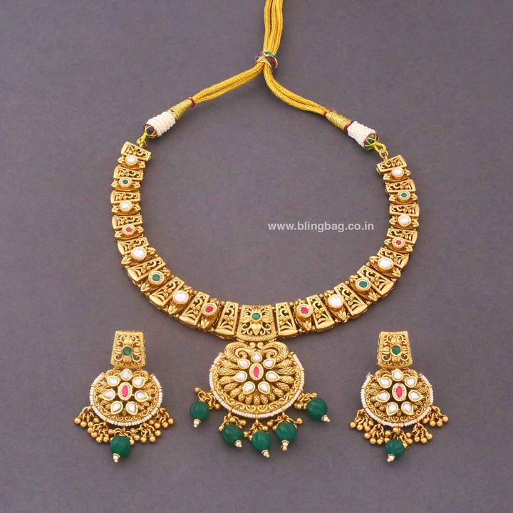 Multicolor Charvi Heritage Jewellery Set