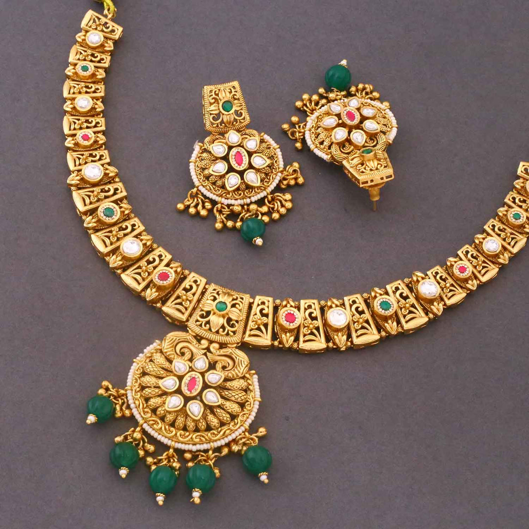 Multicolor Charvi Heritage Jewellery Set