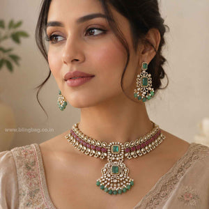 Multicolor Claireson Victorian Jewellery Set- New Arrivals