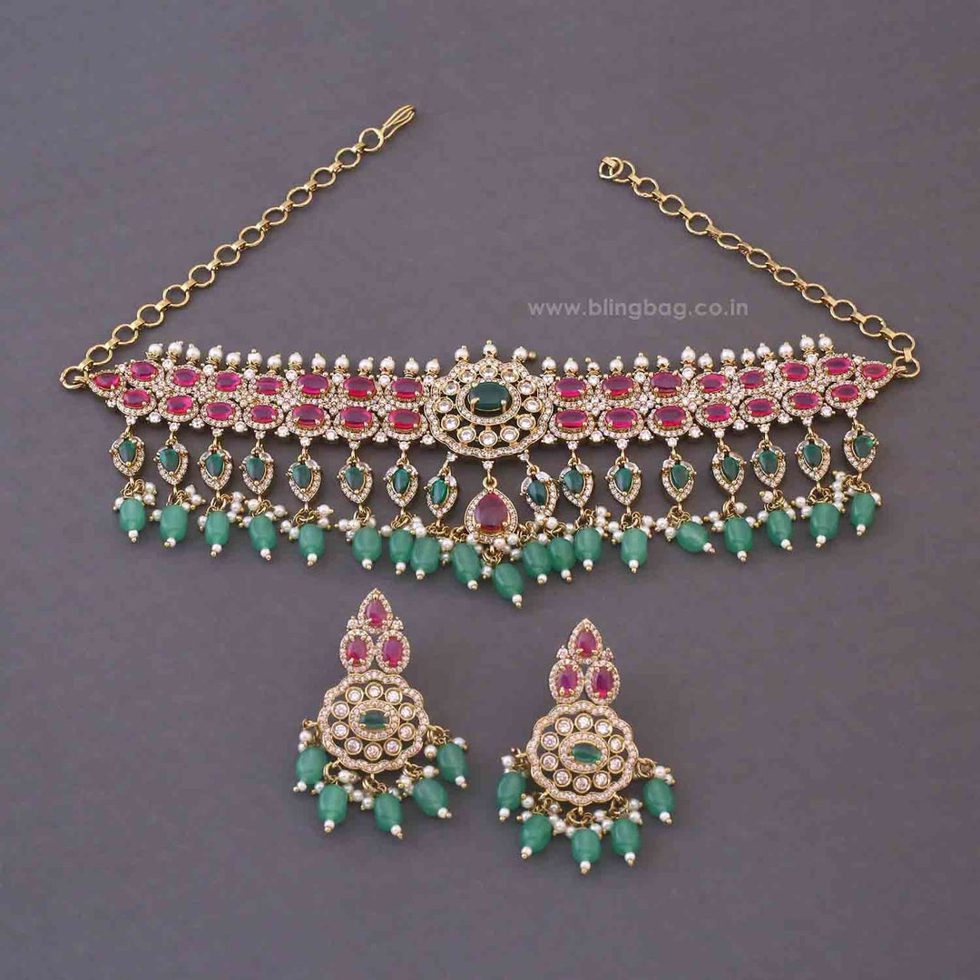 Multicolor Dominika Victorian Jewellery Set - New Arrival
