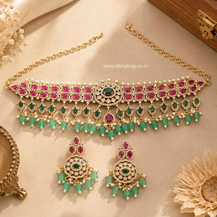 Multicolor Dominika Victorian Jewellery Set - New Arrival