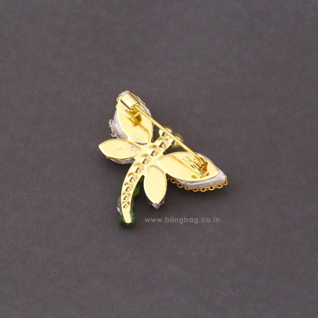 Multicolor Dragonfly Brooch