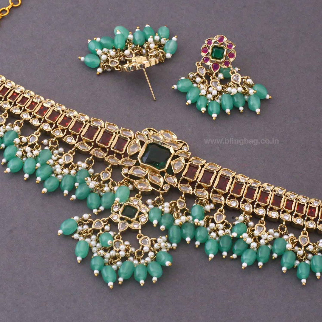 Multicolor Elarine Victorian Jewellery Set - New Arrival