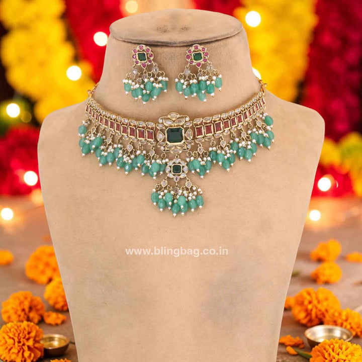 Multicolor Elarine Victorian Jewellery Set - New Arrival
