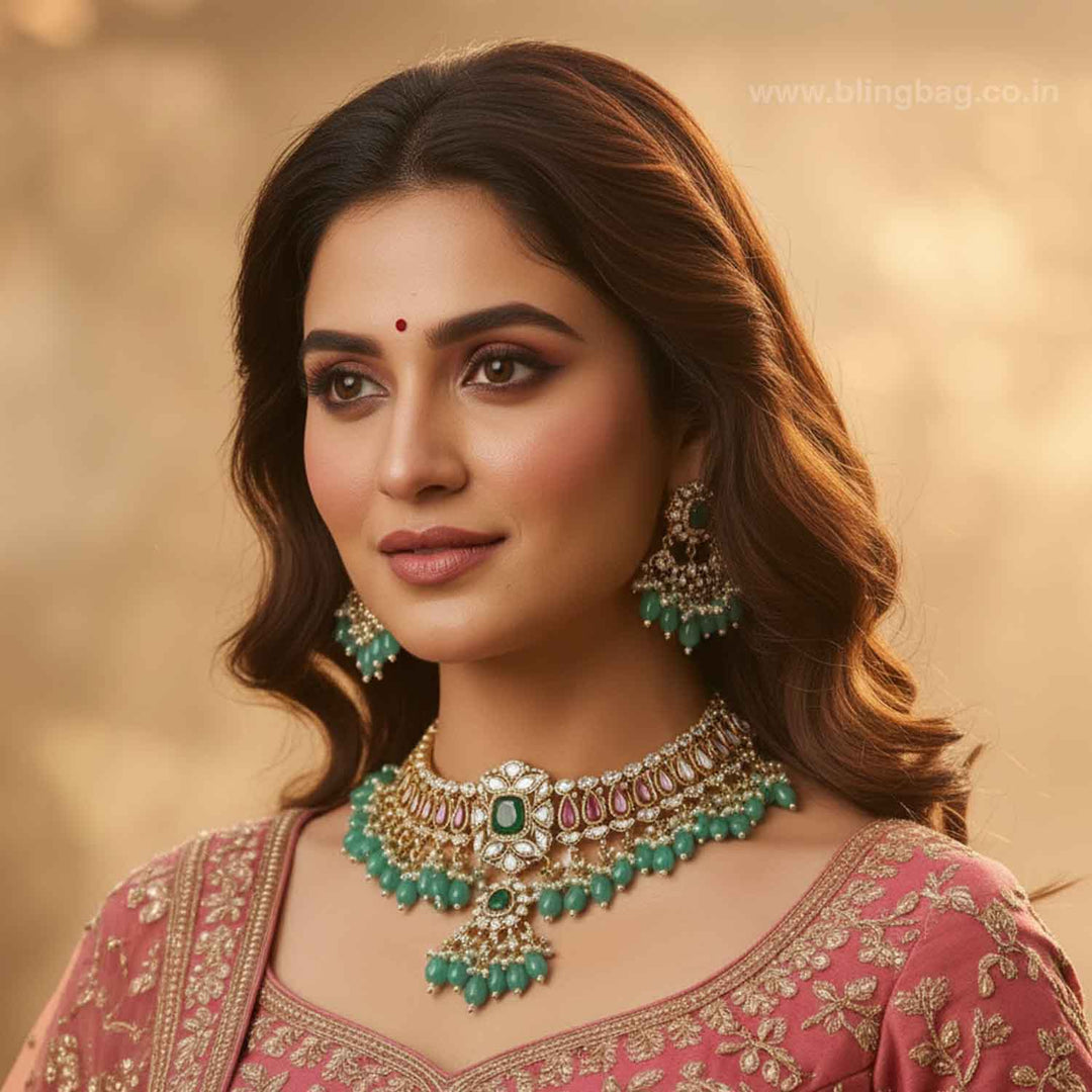 Multicolor Elarine Victorian Jewellery Set - New Arrival