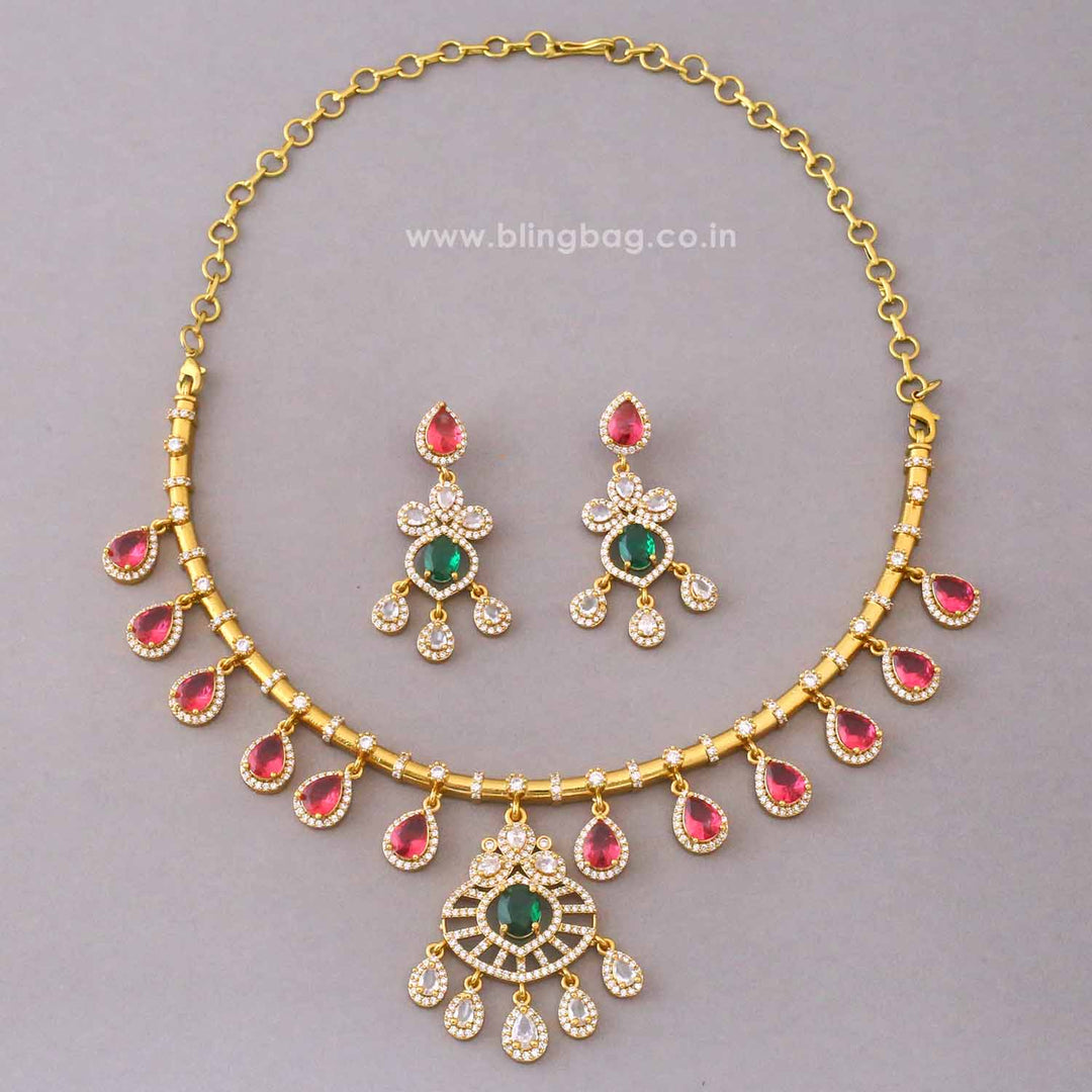 Multicolor Evaette Victorian Jewellery Set - New Arrival