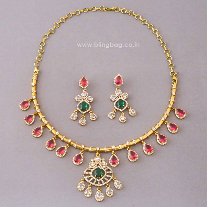 Multicolor Evaette Victorian Jewellery Set - New Arrival