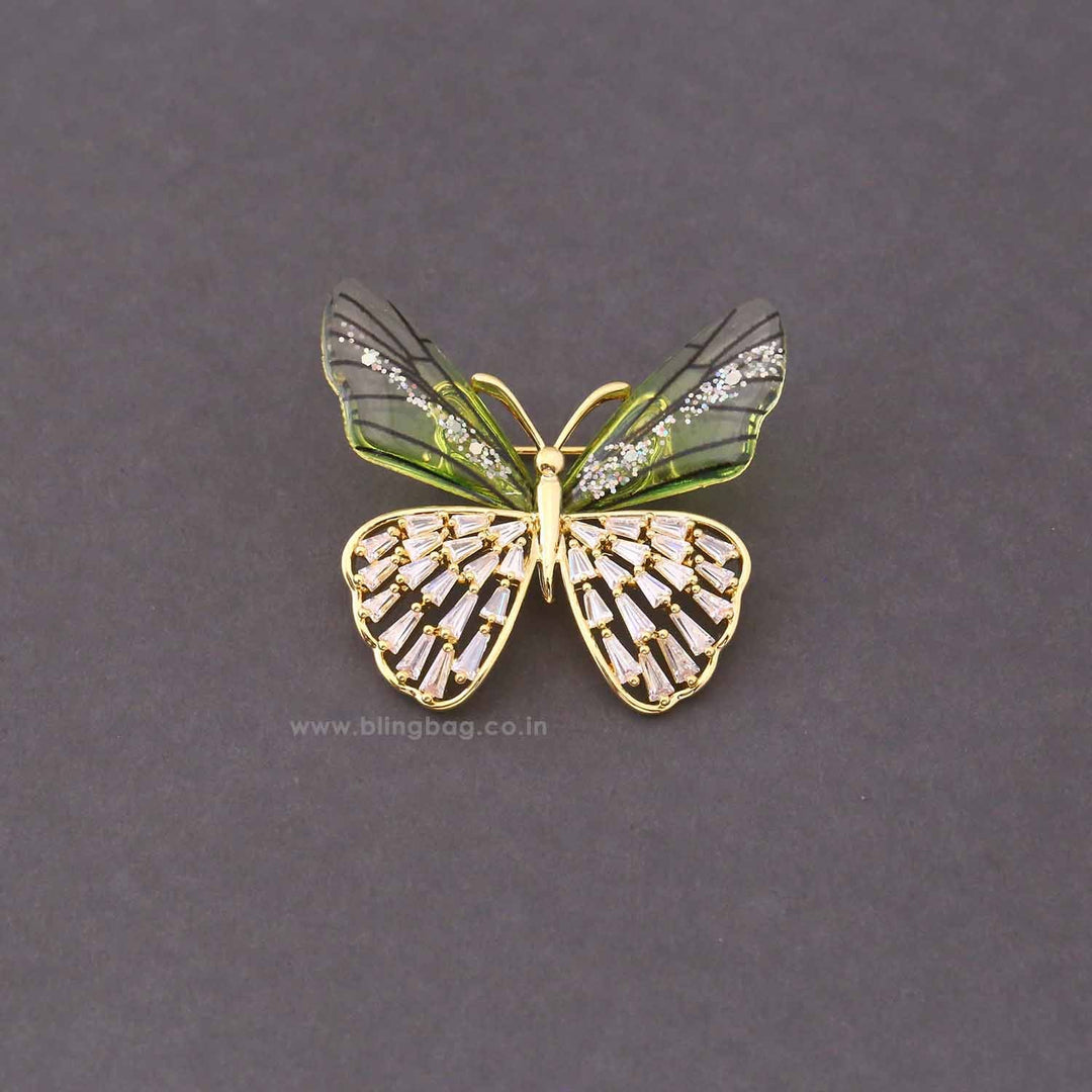 Multicolor Flutter Fly Brooch