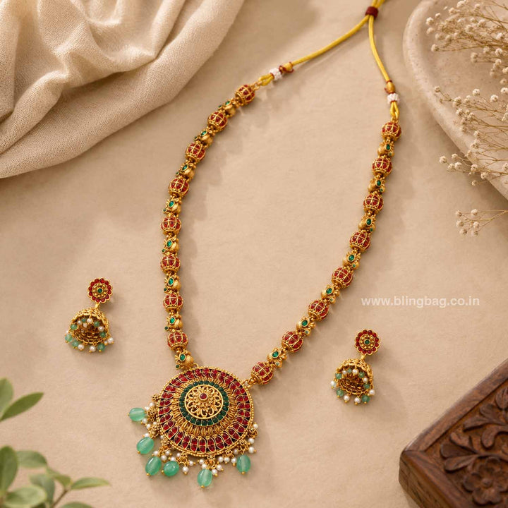 Multicolor Fulki Antique Jewellery Set - New Arrival