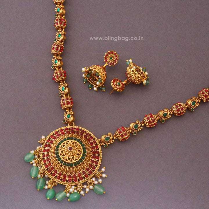 Multicolor Fulki Antique Jewellery Set - New Arrival