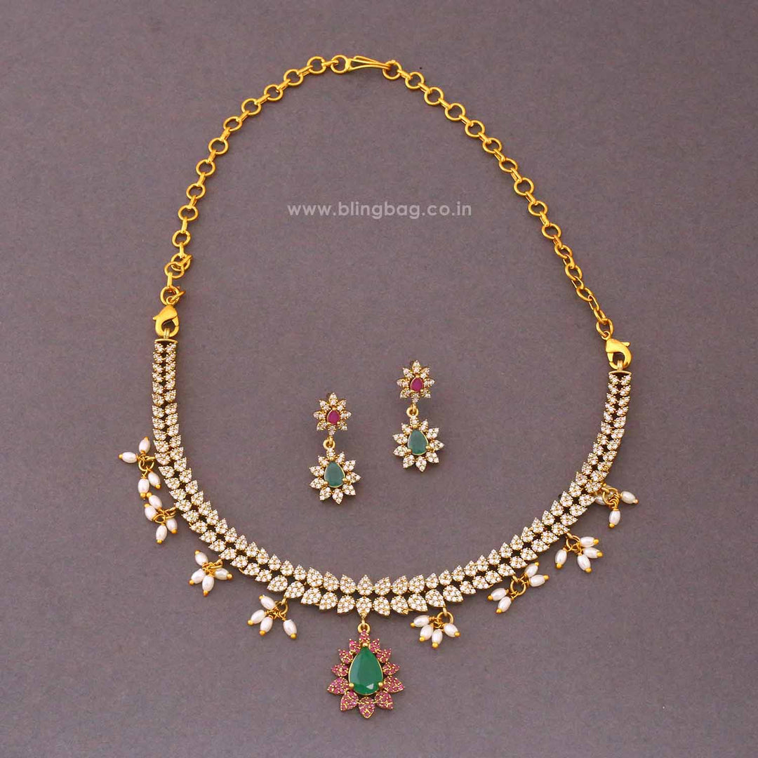 Multicolor Halienne Victorian Jewellery Set - New Arrival