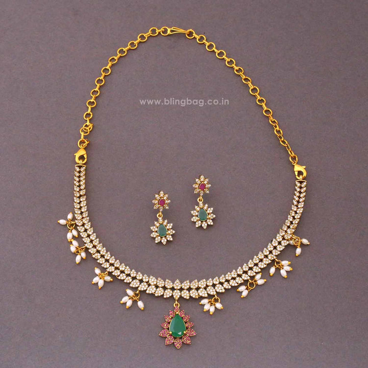 Multicolor Halienne Victorian Jewellery Set - New Arrival