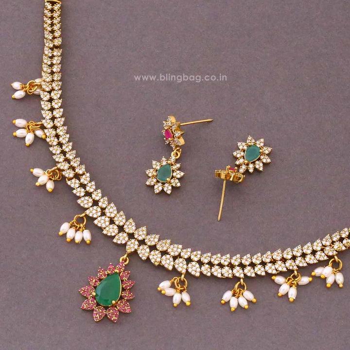 Multicolor Halienne Victorian Jewellery Set - New Arrival