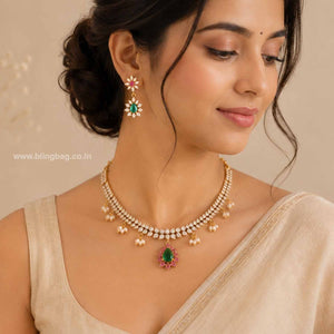 Multicolor Halienne Victorian Jewellery Set - New Arrival