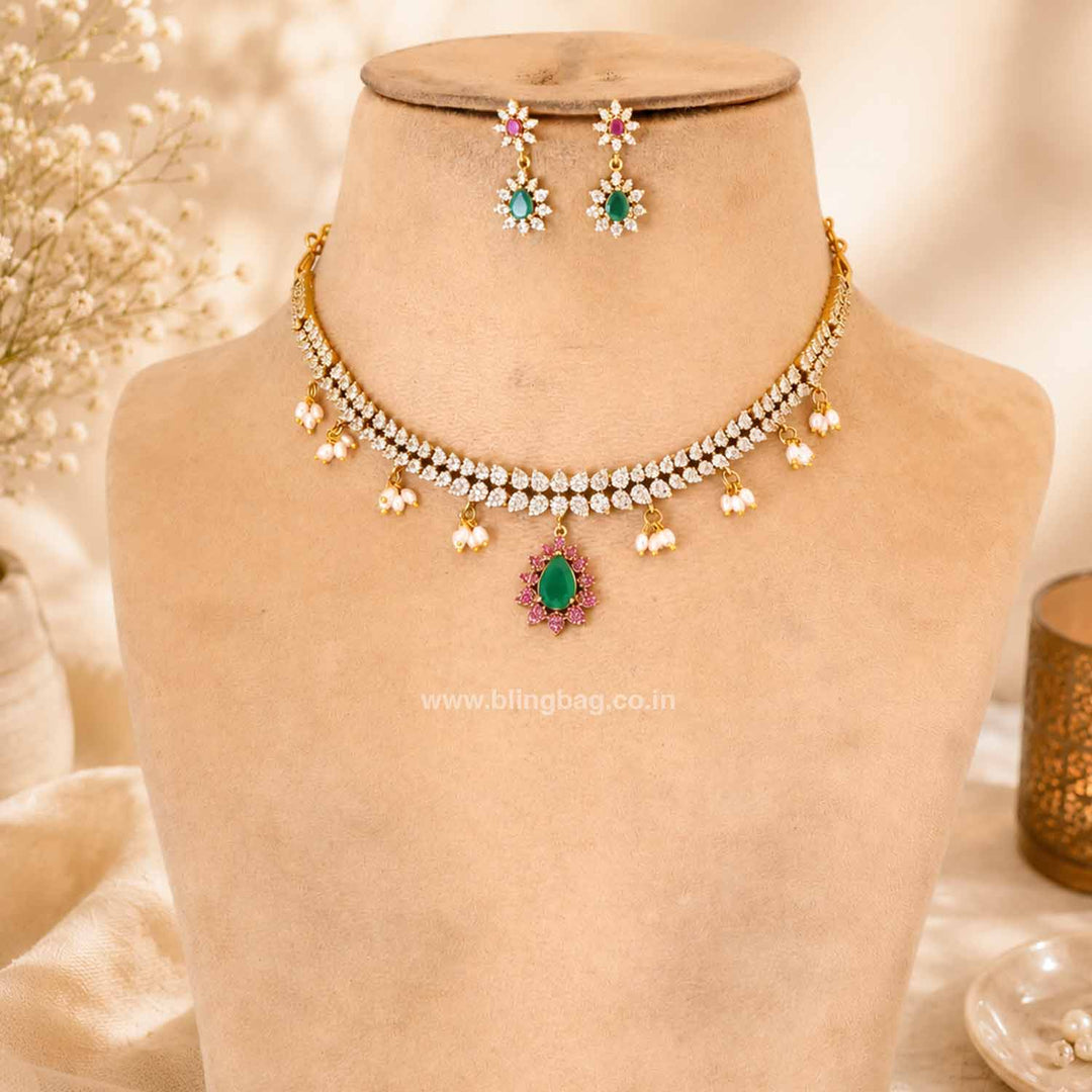 Multicolor Halienne Victorian Jewellery Set - New Arrival