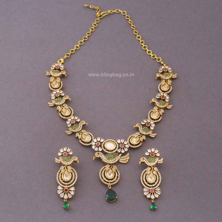 Multicolor Harina Victorian Jewellery Set- New Arrivals