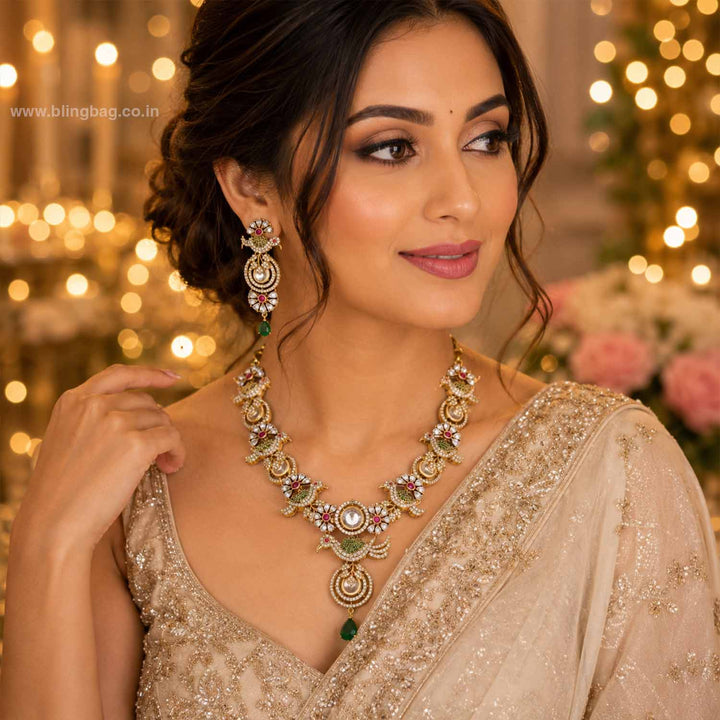 Multicolor Harina Victorian Jewellery Set- New Arrivals