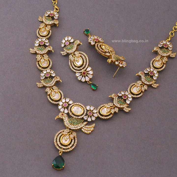 Multicolor Harina Victorian Jewellery Set- New Arrivals
