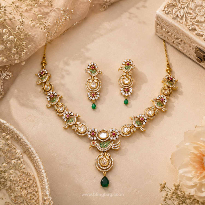 Multicolor Harina Victorian Jewellery Set- New Arrivals