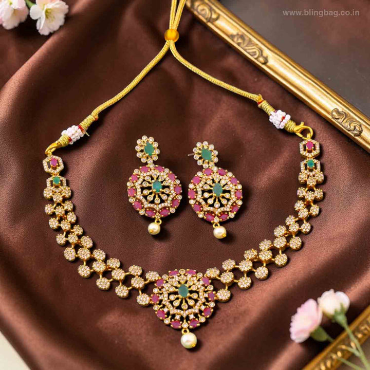 Multicolor Iira Antique Jewellery Set - New Arrival