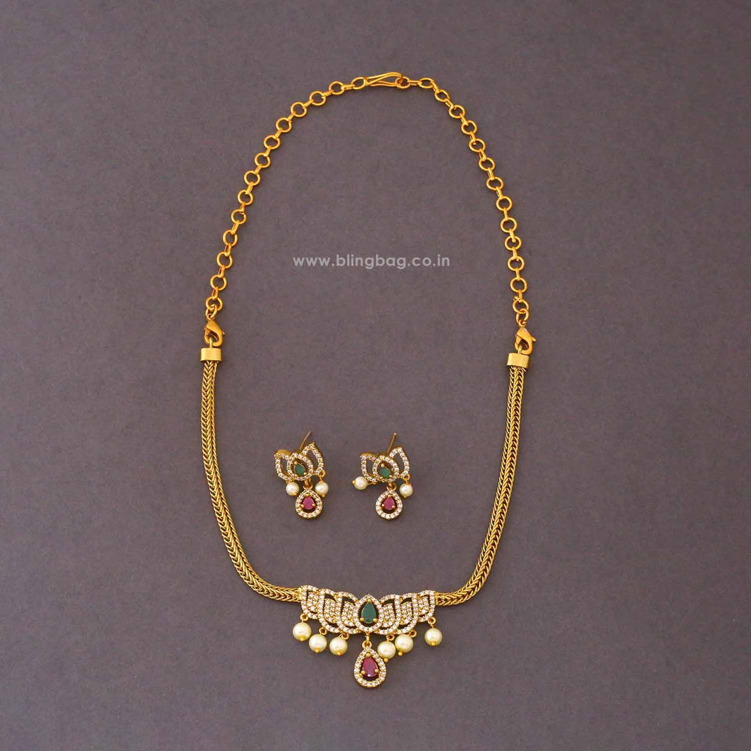 Multicolor Ipshita Antique Jewellery Set - New Arrival