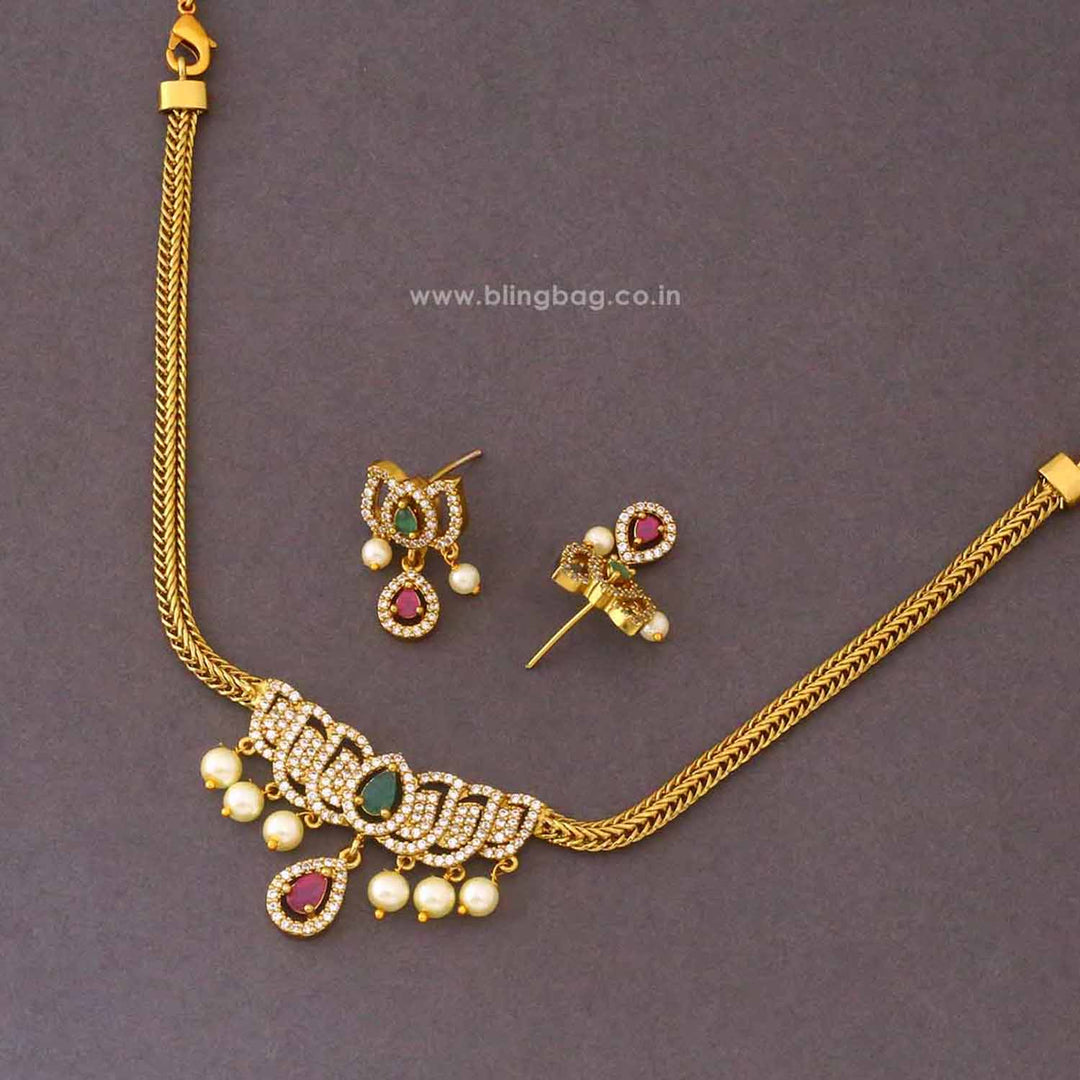 Multicolor Ipshita Antique Jewellery Set - New Arrival