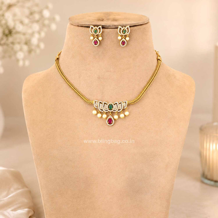 Multicolor Ipshita Antique Jewellery Set - New Arrival