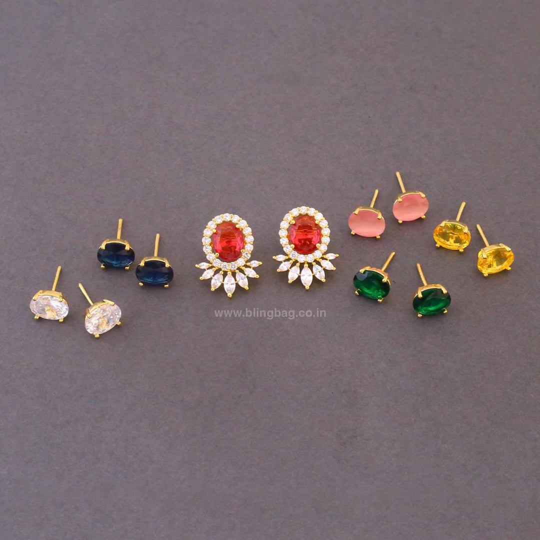 Multicolor Jarie Color Changeable Studs