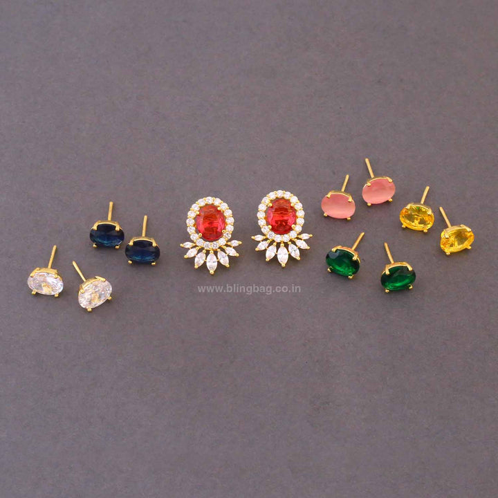 Multicolor Jarie Color Changeable Studs