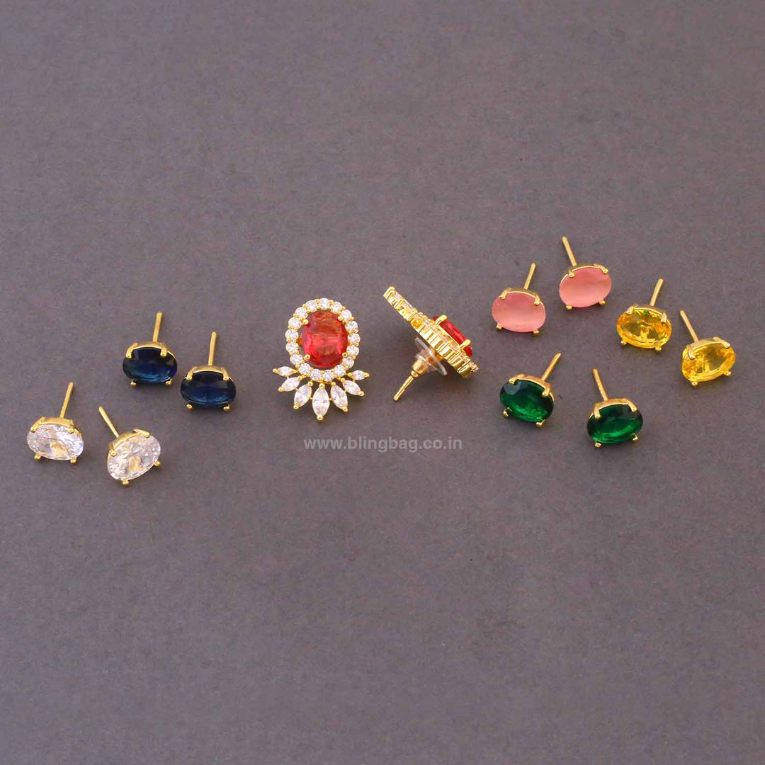 Multicolor Jarie Color Changeable Studs