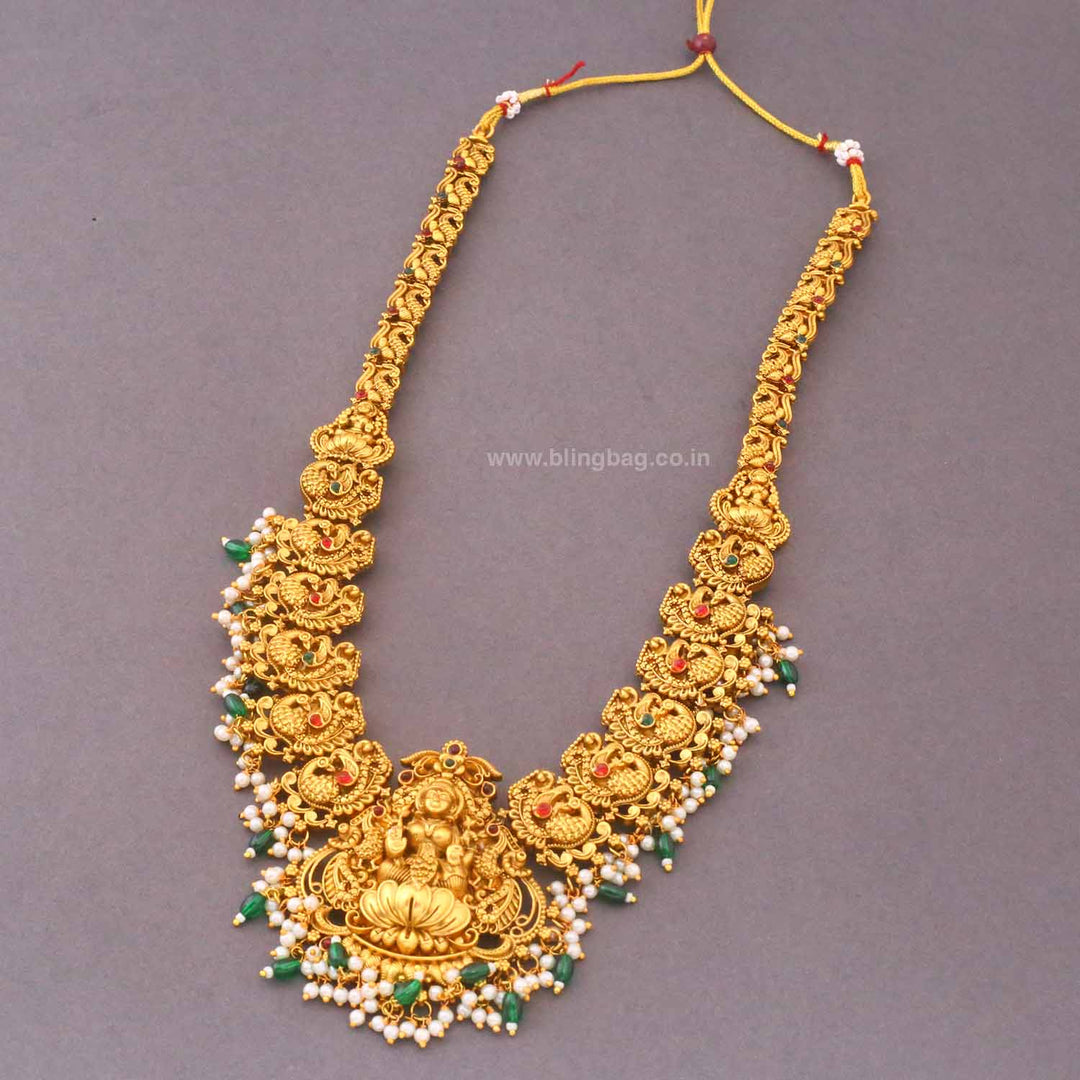 Multicolor Kallivami Bridal Temple Jewellery Set- New Arrival