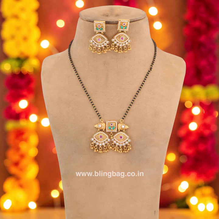 Multicolor Kashiea Rajwadi Mangalsutra Set