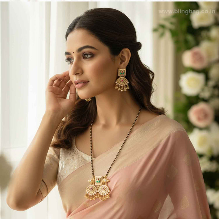 Multicolor Kashiea Rajwadi Mangalsutra Set