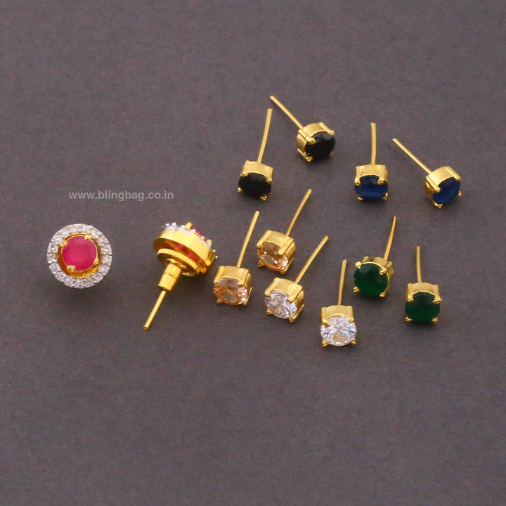 Multicolor Kashish Color Changeable Studs
