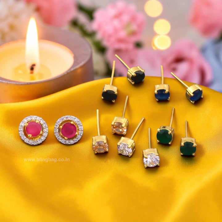 Multicolor Kashish Color Changeable Studs