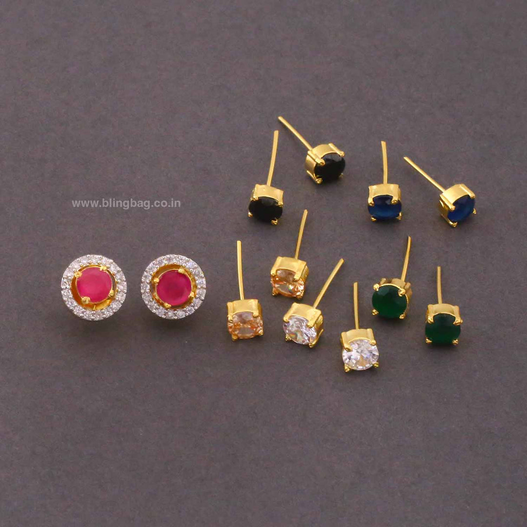 Multicolor Kashish Color Changeable Studs