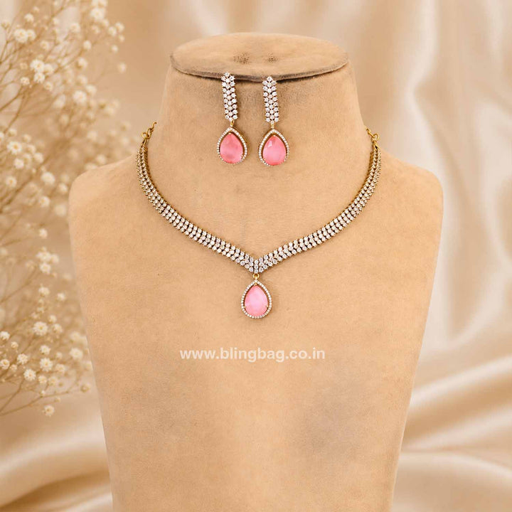 Multicolor Katheya Victorian Jewellery Set