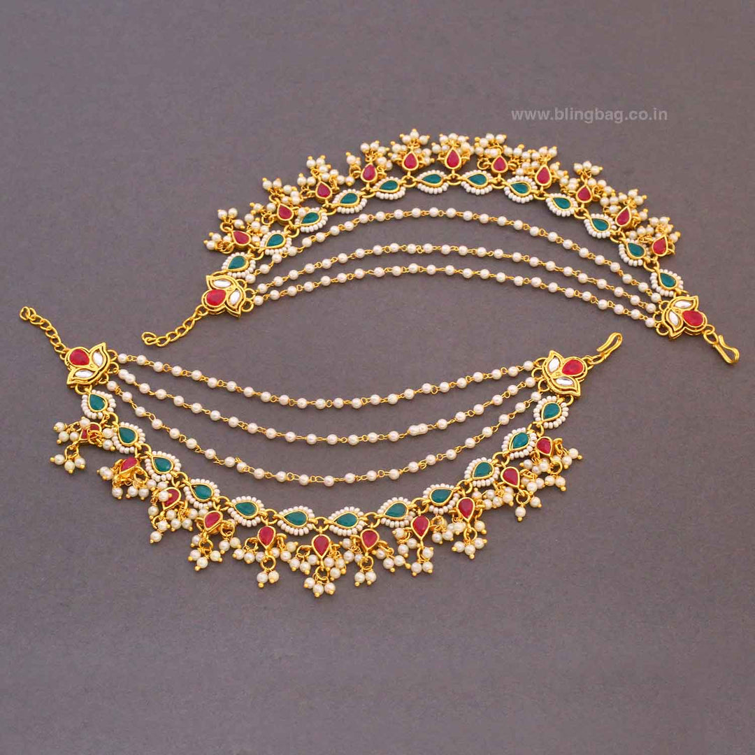 Multicolor Kaveria Antique Ear Chain