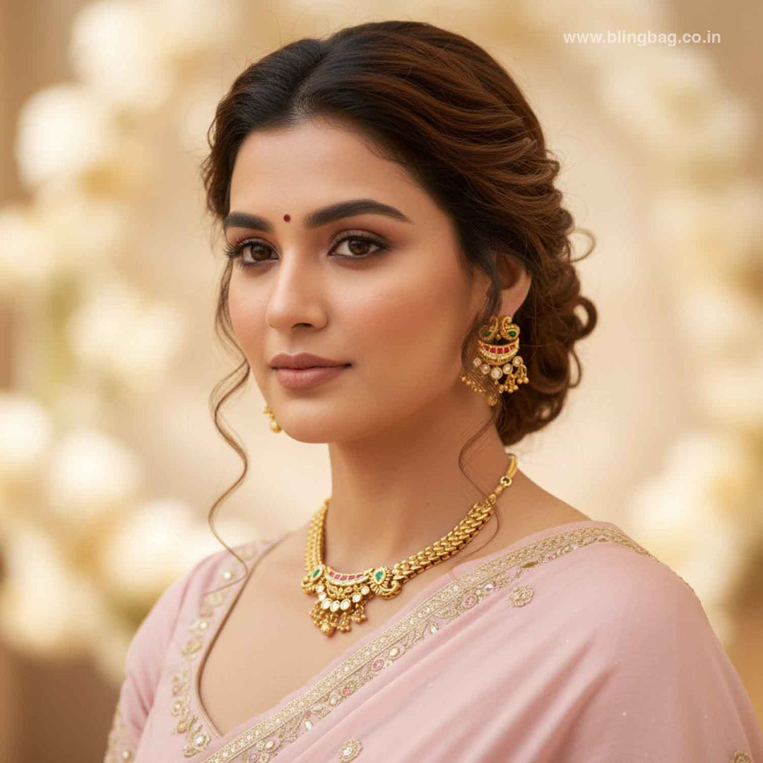 Multicolor Kaviaa Heritage Jewellery Set