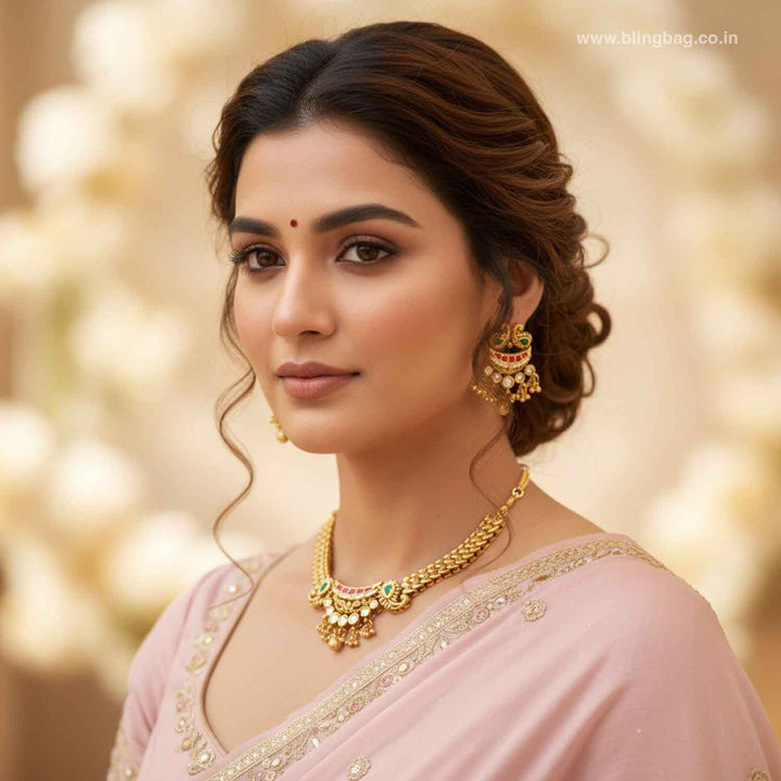 Multicolor Kaviaa Heritage Jewellery Set