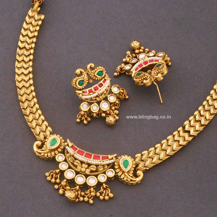 Multicolor Kaviaa Heritage Jewellery Set