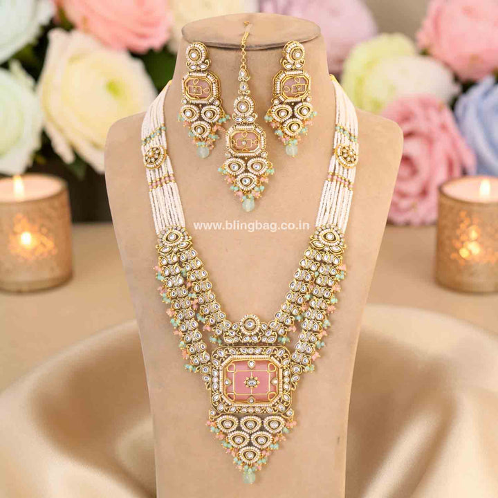 Multicolor Kavika Kundan Jewellery Set