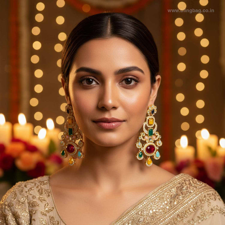 Multicolor Kavishna Danglers