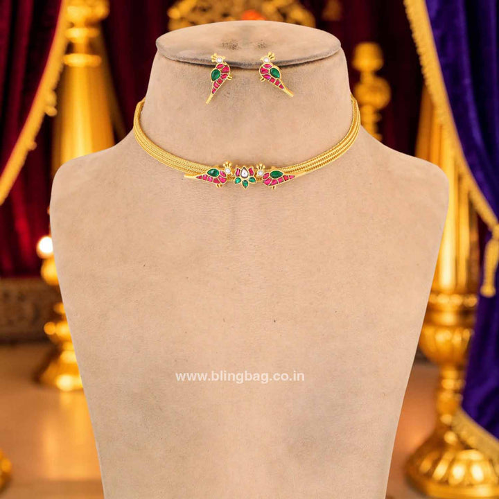 Multicolor Keerthii Antique Jewellery Set- New Arrival