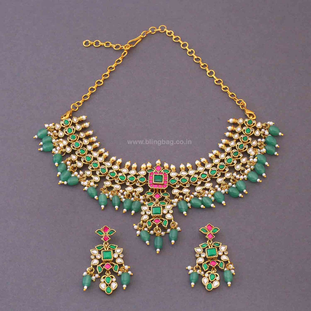 Multicolor Kseniya Victorian Jewellery Set - New Arrival