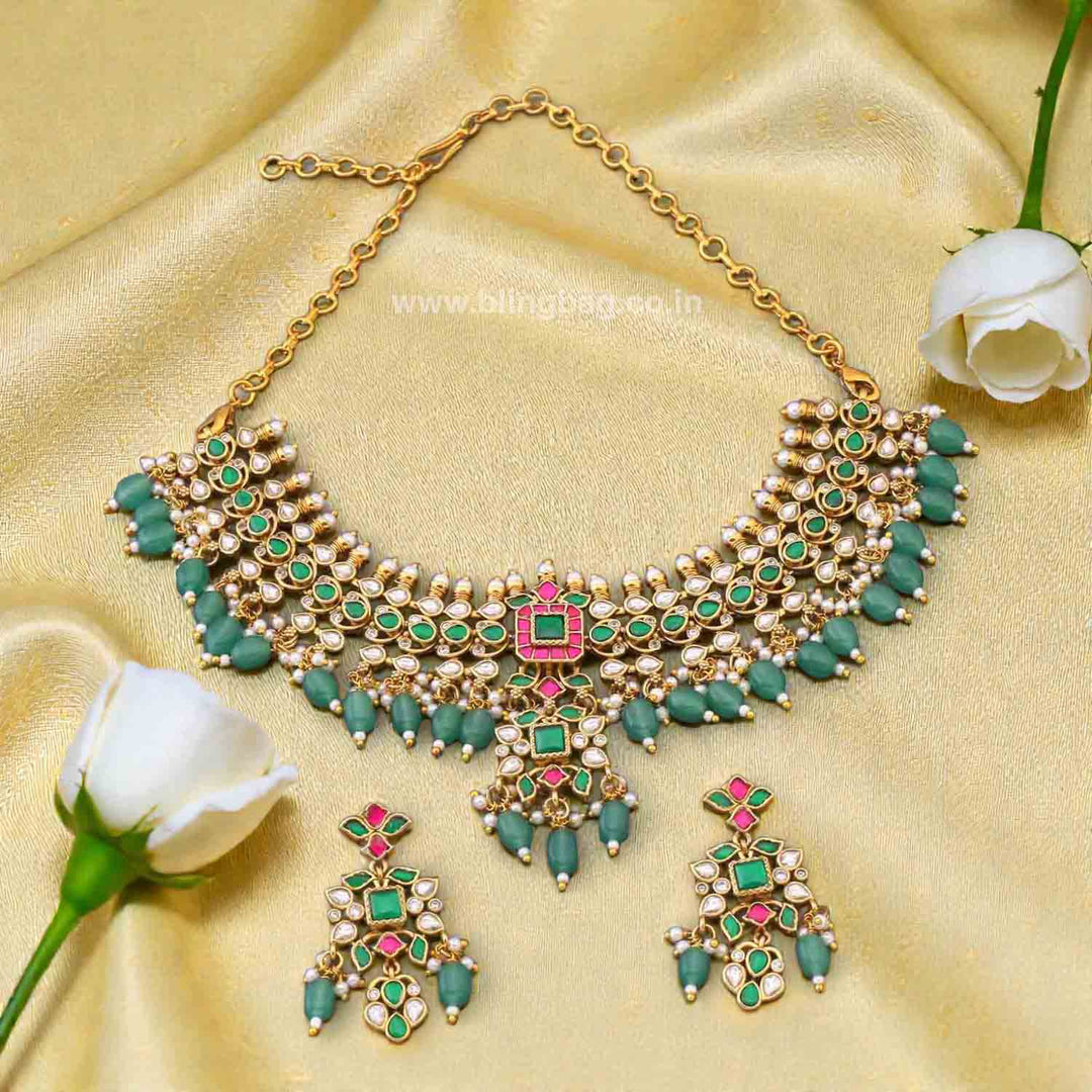 Multicolor Kseniya Victorian Jewellery Set - New Arrival