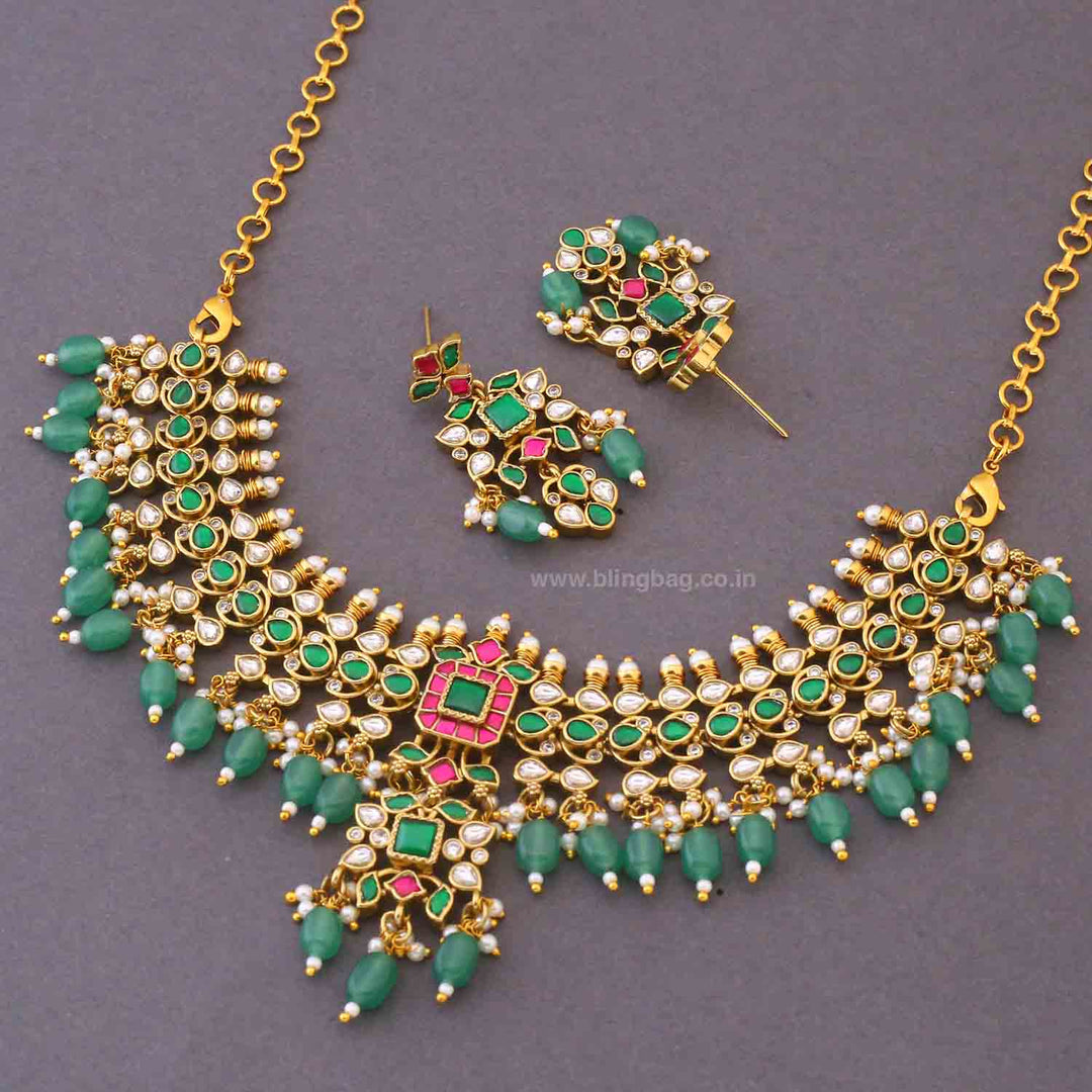 Multicolor Kseniya Victorian Jewellery Set - New Arrival